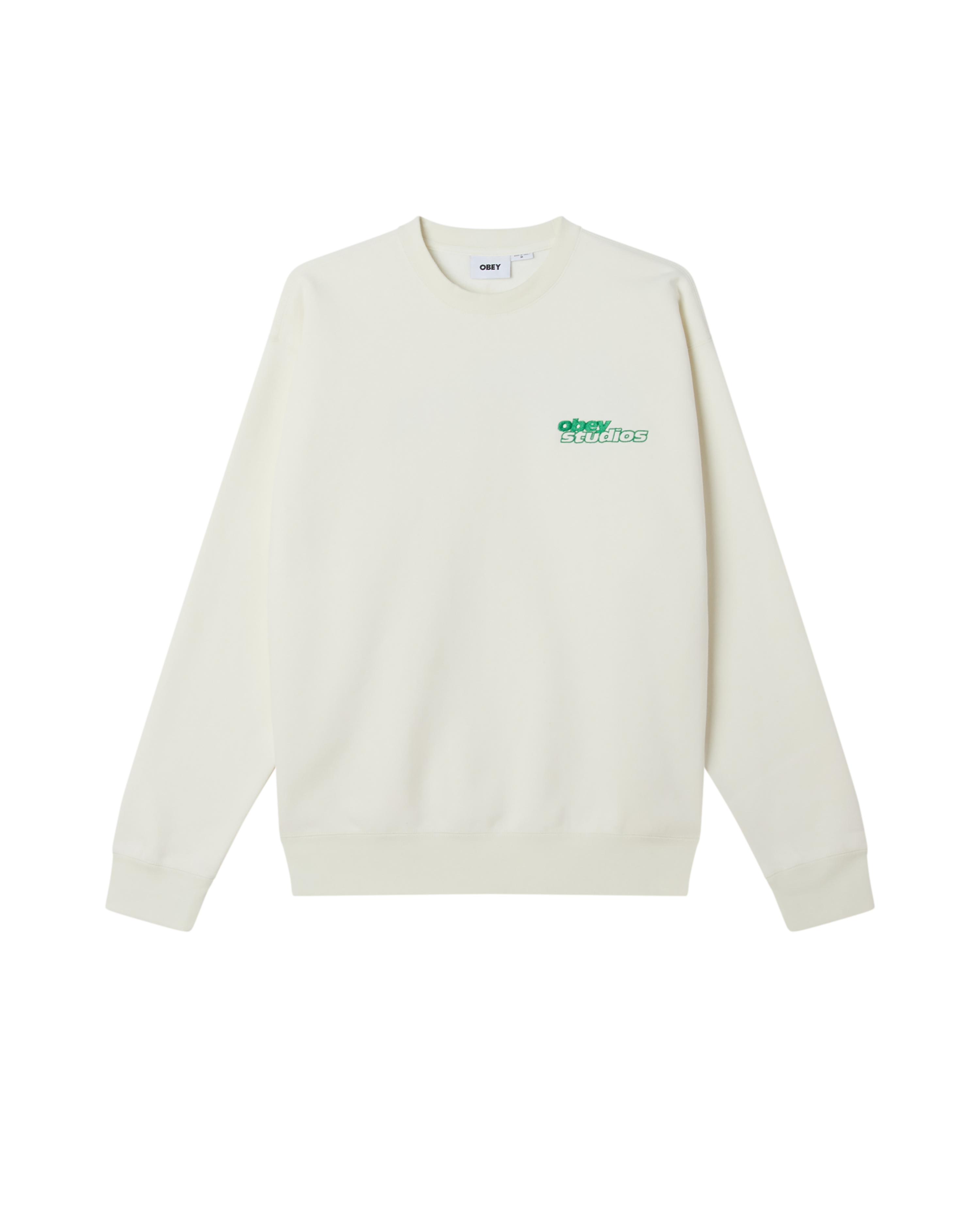 OBEY TONIC CREW OFF WHITE - Tôpette Skateboards & Lifestyle